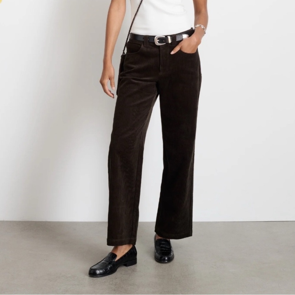 Alex Mill Camden Pant in Corduroy dark brown size 2
